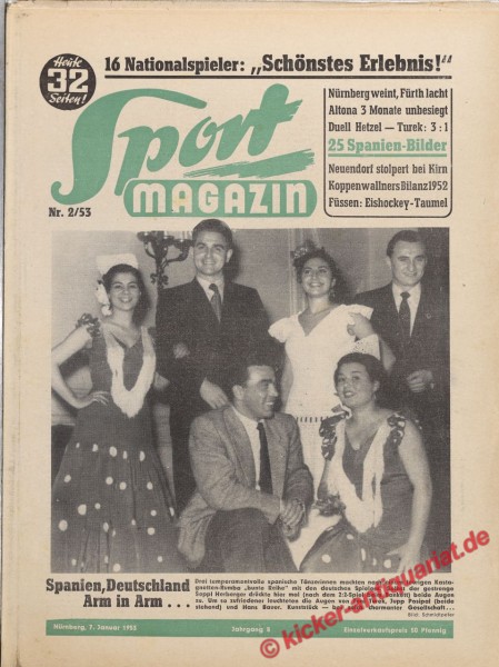 Sportmagazin Nr. 2A, 7.1.1953 bis 13.1.1953