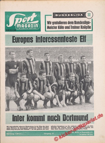 INTER MAILAND 196. EUROPAS INTERESSANTESTE ELF!