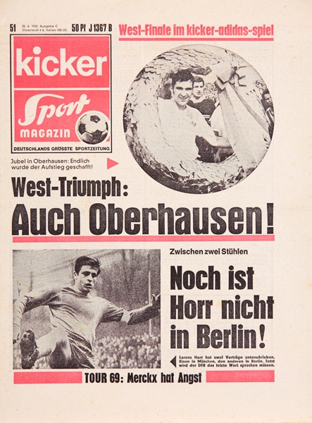 Kicker Sportmagazin Nr. 51, 26.6.1969 bis 2.7.1969