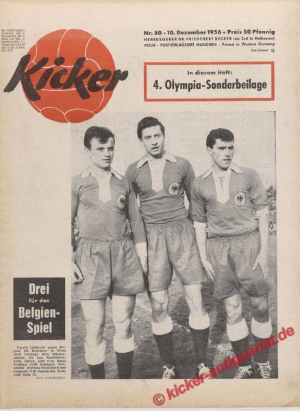 Kicker Nr. 50, 10.12.1956 bis 16.12.1956