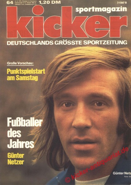Kicker Sportmagazin Nr. 64, 4.8.1973 bis 10.8.1973