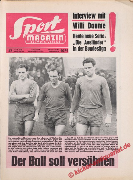Sportmagazin Nr. 42B, 14.10.1965 bis 20.10.1965
