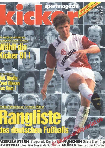 DIE RANGLISTE DES DEUTSCHEN FUßBALLS 1991: ANDREAS MÖLLER