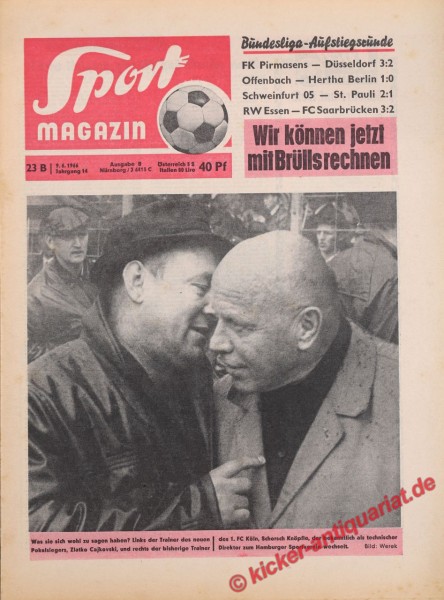 Sportmagazin Nr. 23B, 9.6.1966 bis 15.6.1966