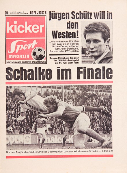 Kicker Sportmagazin Nr. 39, 14.5.1969 bis 20.5.1969