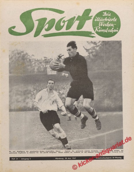 Sportmagazin Nr. 21, 28.5.1947 bis 3.6.1947