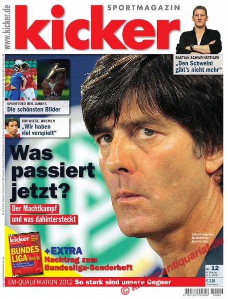 Kicker Sportmagazin Nr. 12, 8.2.2010 bis 14.2.2010