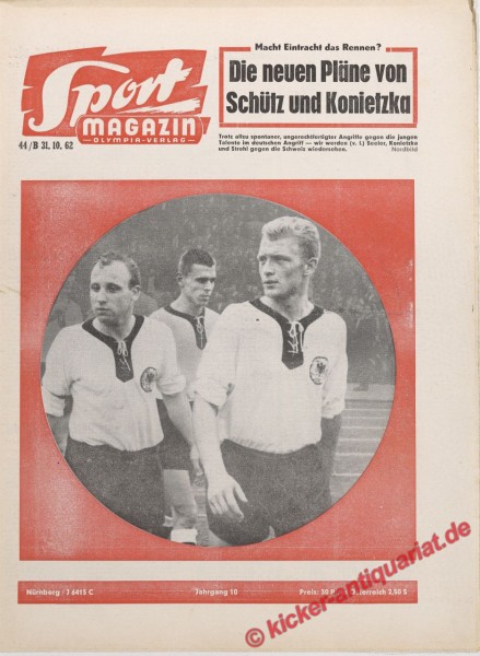 Sportmagazin Nr. 44B, 31.10.1962 bis 6.11.1962