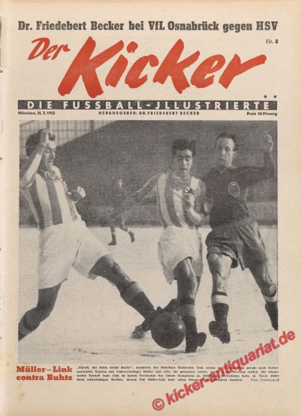 Kicker Nr. 8, 25.2.1952 bis 2.3.1952