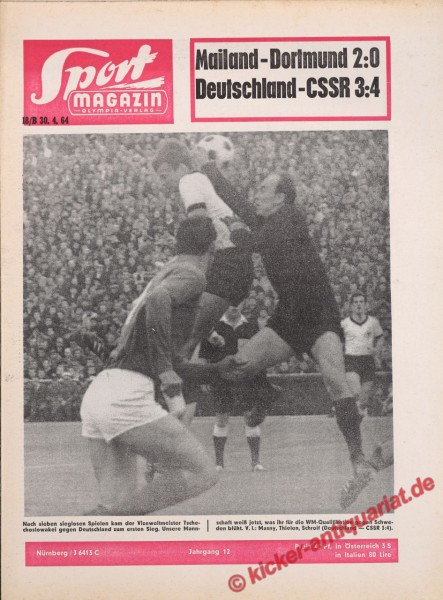 Sportmagazin Nr. 18B, 30.4.1964 bis 6.5.1964