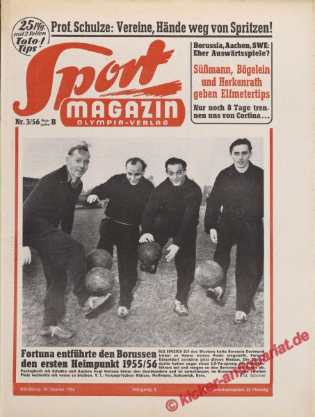 Sportmagazin Nr. 3B, 19.1.1956 bis 25.1.1956