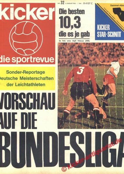 Kicker Sportrevue Nr. 32, 9.8.1965 bis 15.8.1965