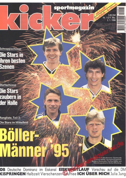 Kicker Sportmagazin Nr. 1, 2.1.1996 bis 8.1.1996