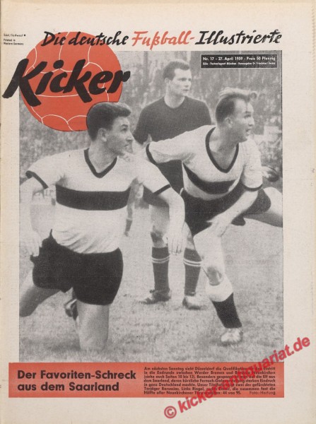 Kicker Nr. 17, 27.4.1959 bis 3.5.1959