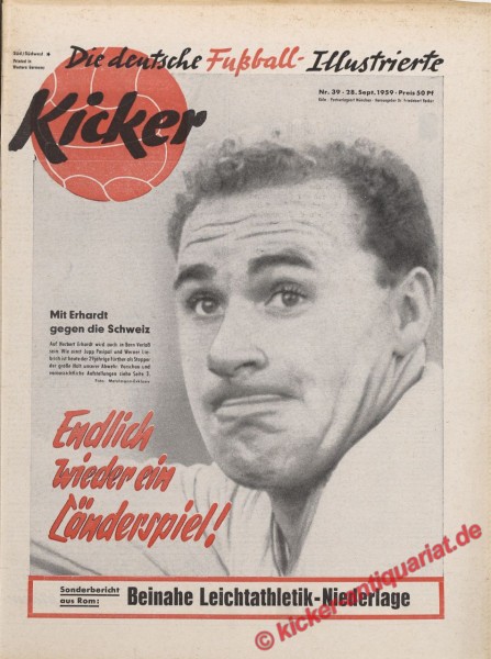 Kicker Nr. 39, 28.9.1959 bis 4.10.1959