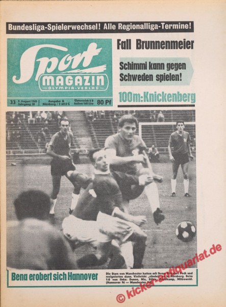 Sportmagazin Nr. 33A, 9.8.1965 bis 15.8.1965