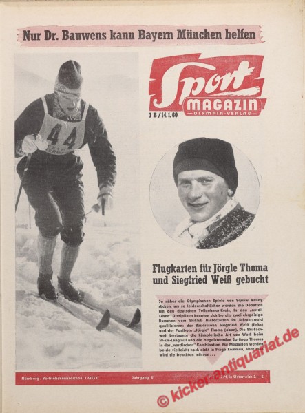 Sportmagazin Nr. 3B, 14.1.1960 bis 20.1.1960