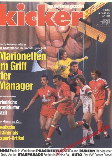 Kicker Schlagzeile: Die Spielervermittler als Drahtzieher im Transfergeschäft. Marionetten im Griff der Manager.