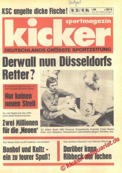 Kicker Sportmagazin Nr. 35, 29.4.1976 bis 5.5.1976