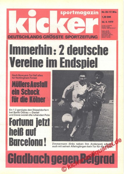 Kicker Sportmagazin Nr. 35, 26.4.1979 bis 2.5.1979