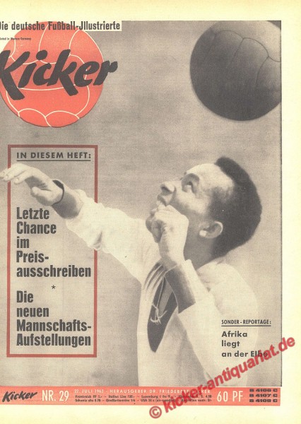 Kicker Nr. 29, 22.7.1963 bis 28.7.1963