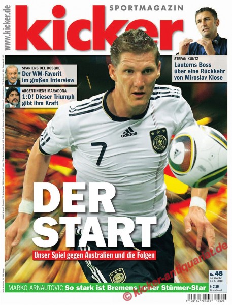 Kicker Sportmagazin Nr. 48, 14.6.2010 bis 20.6.2010
