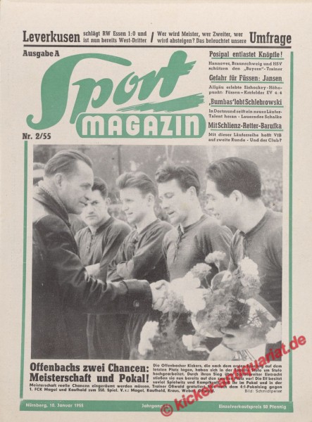 Sportmagazin Nr. 2A, 10.1.1955 bis 16.1.1955