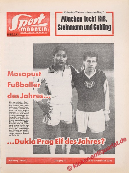 Sportmagazin Nr. 11B, 13.3.1963 bis 19.3.1963
