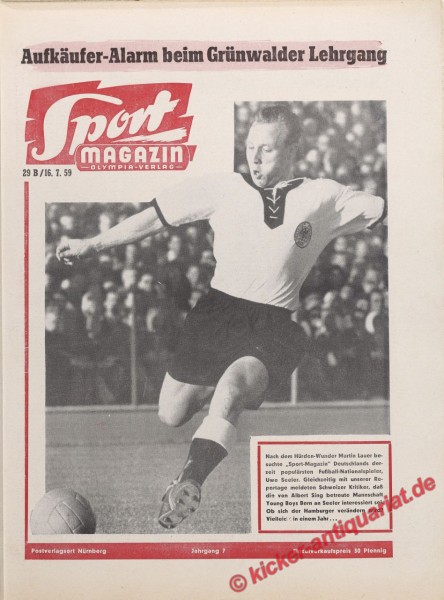 Sportmagazin Nr. 29B, 16.7.1959 bis 22.7.1959