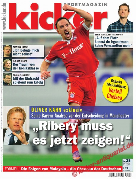 Kicker Sportmagazin Nr. 28, 5.4.2010 bis 11.4.2010