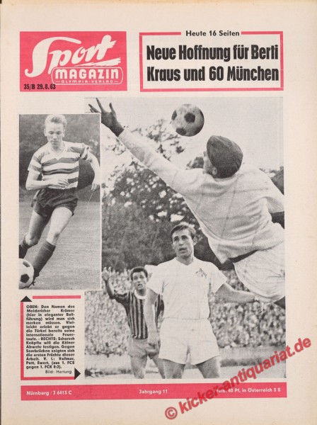 Sportmagazin Nr. 35B, 29.8.1963 bis 4.9.1963