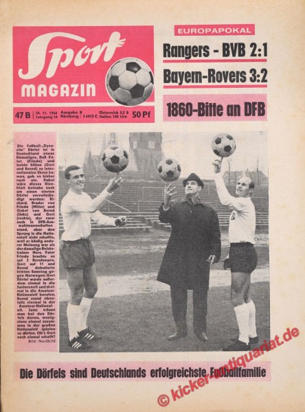 Sportmagazin Nr. 47B, 24.11.1966 bis 30.11.1966