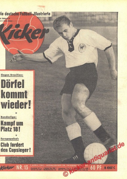 Kicker Nr. 13, 1.4.1963 bis 7.4.1963