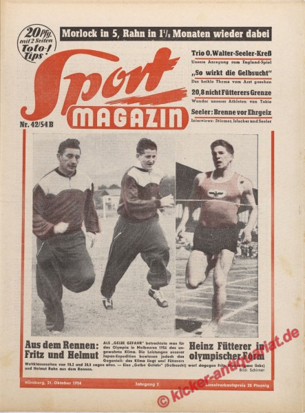 Sportmagazin Nr. 42B, 21.10.1954 bis 27.10.1954