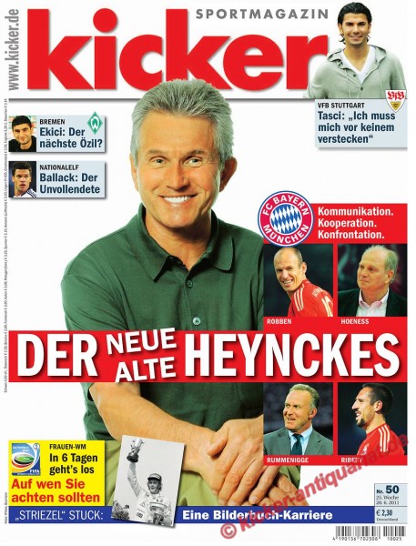 Kicker Sportmagazin Nr. 50, 20.6.2011 bis 26.6.2011
