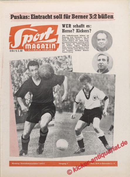 Sportmagazin Nr. 18B, 28.4.1960 bis 4.5.1960