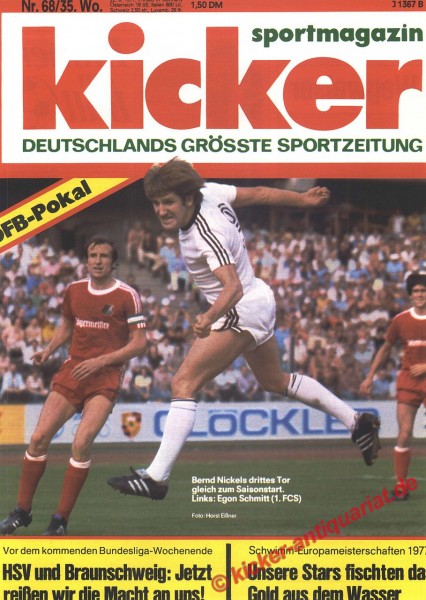 Kicker Sportmagazin Nr. 68, 22.8.1977 bis 28.8.1977