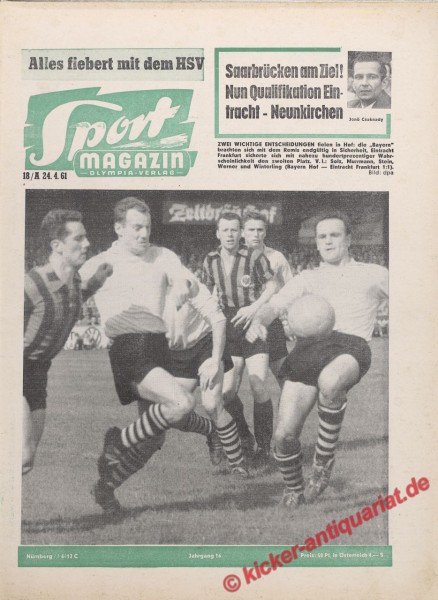 Sportmagazin Nr. 18A, 24.4.1961 bis 30.4.1961