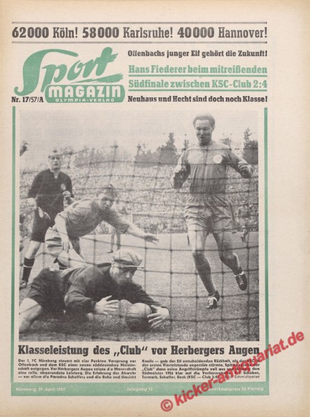 Sportmagazin Nr. 17A, 29.4.1957 bis 5.5.1957