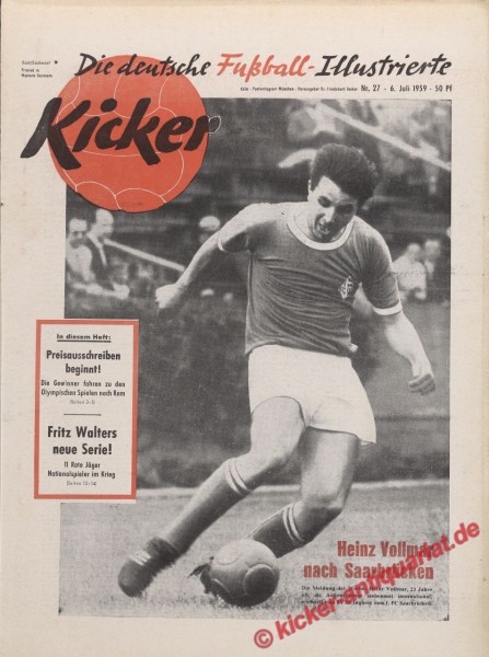 Kicker Nr. 27, 6.7.1959 bis 12.7.1959