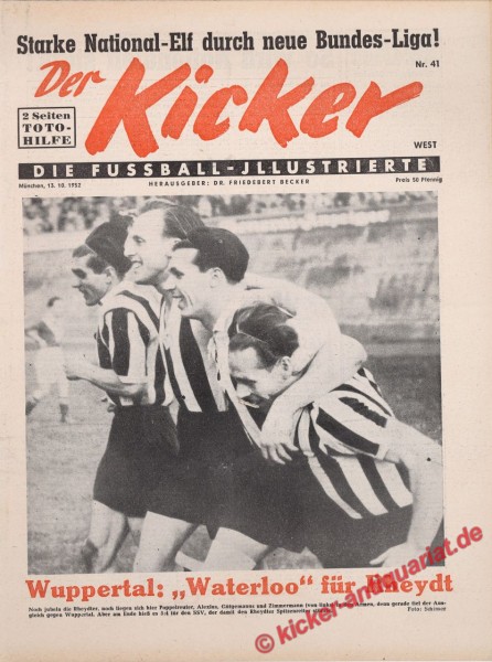 Kicker Nr. 41W, 13.10.1952 bis 19.10.1952