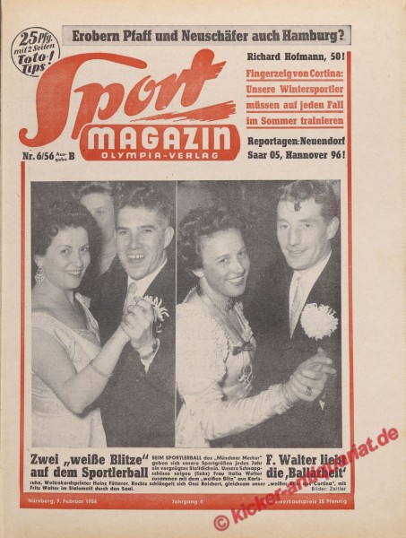 Sportmagazin Nr. 6B, 9.2.1956 bis 15.2.1956