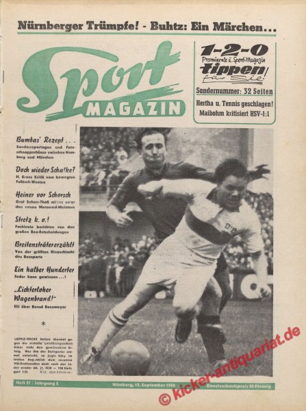 Sportmagazin Nr. 37, 13.9.1950 bis 19.9.1950