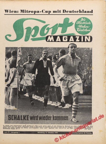 Sportmagazin Nr. 41, 12.10.1949 bis 18.10.1949