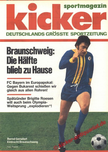 Kicker Sportmagazin Nr. 24, 20.3.1972 bis 26.3.1972