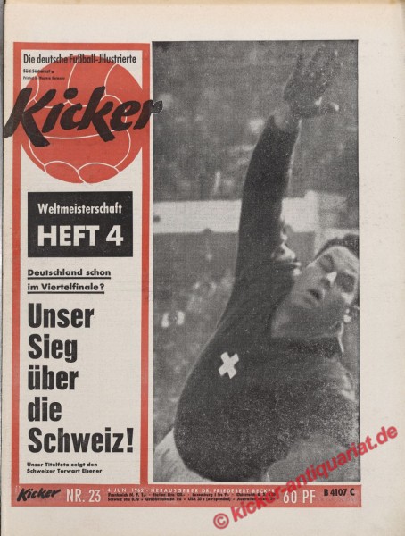 Kicker Nr. 23, 4.6.1962 bis 10.6.1962