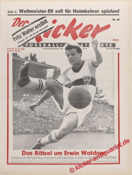 Kicker Nr. 42, 17.10.1955 bis 23.10.1955