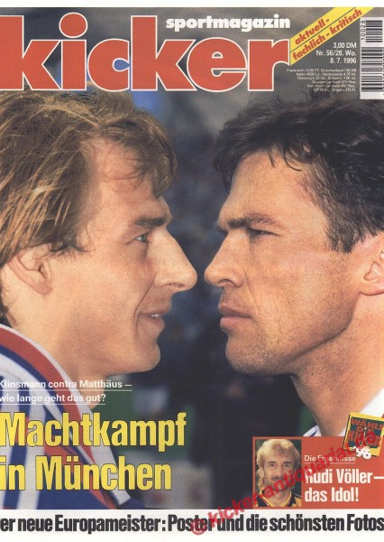 Kicker Sportmagazin Nr. 56, 8.7.1996 bis 14.7.1996