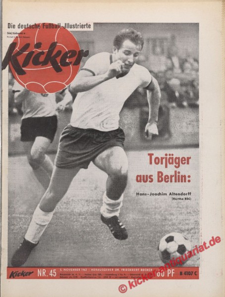 Kicker Nr. 45, 5.11.1962 bis 11.11.1962